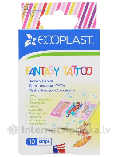 Пластыри ECOPLAST для детей, 10 шт. | internetaptieka.lv