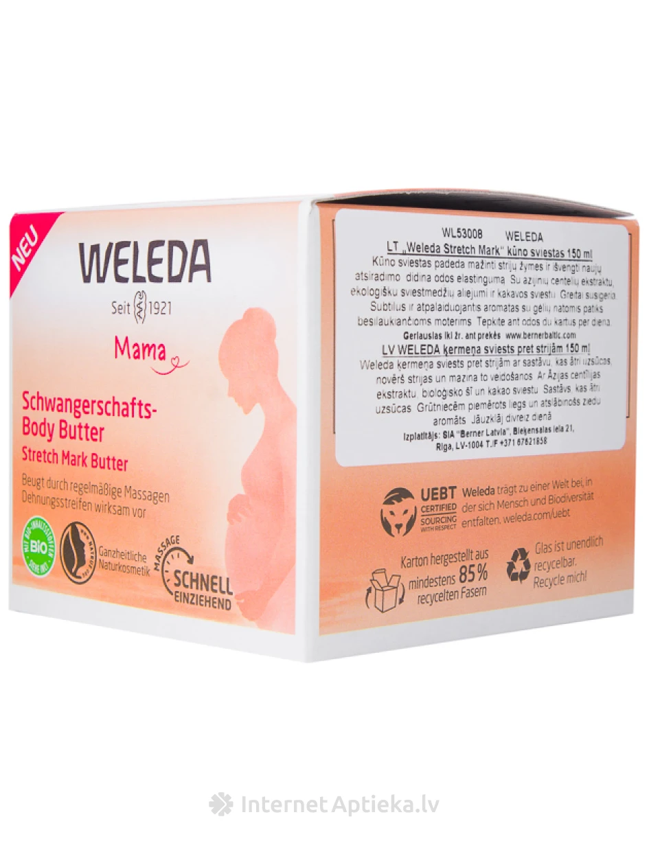 Weleda Mama масло для тела против растяжек, 150 мл | internetaptieka.lv