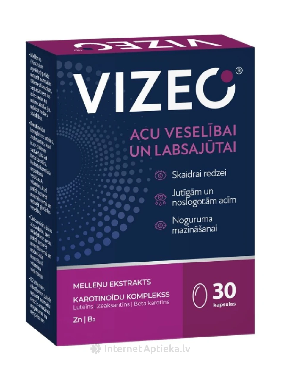 VIZEO®, 30 kapslid | internetaptieka.lv