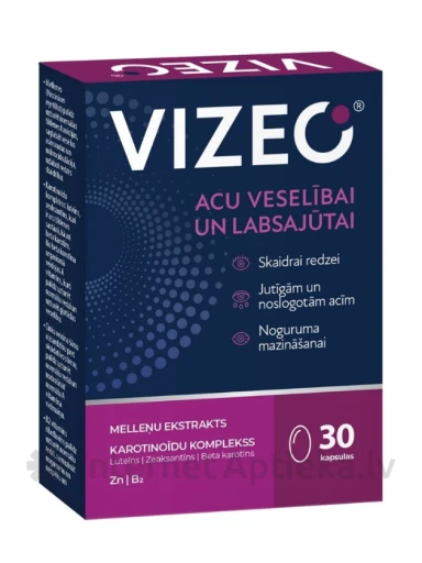 VIZEO®, 30 kapsulas | internetaptieka.lv