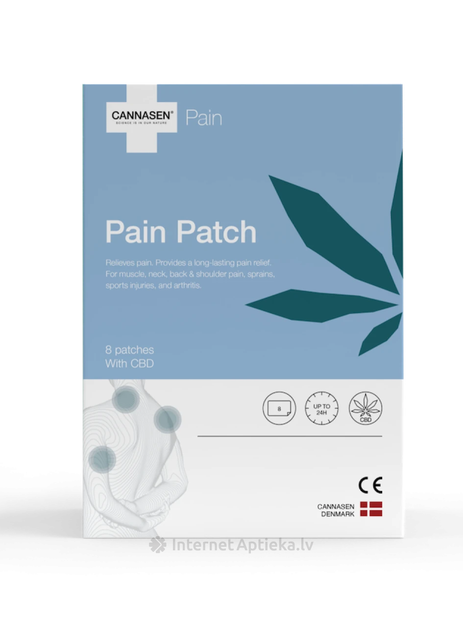 CANNASEN® Valuvaigistav plaaster, 8 tk. | internetaptieka.lv