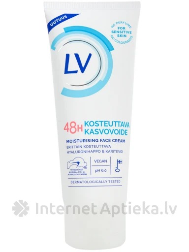 LV mitrinošs sejas krēms 48h, 75 ml | internetaptieka.lv