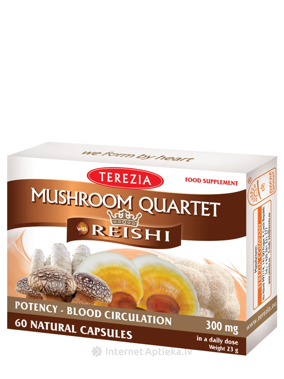 Terezia Četras sēnes kapsulas, 60 gb. | internetaptieka.lv