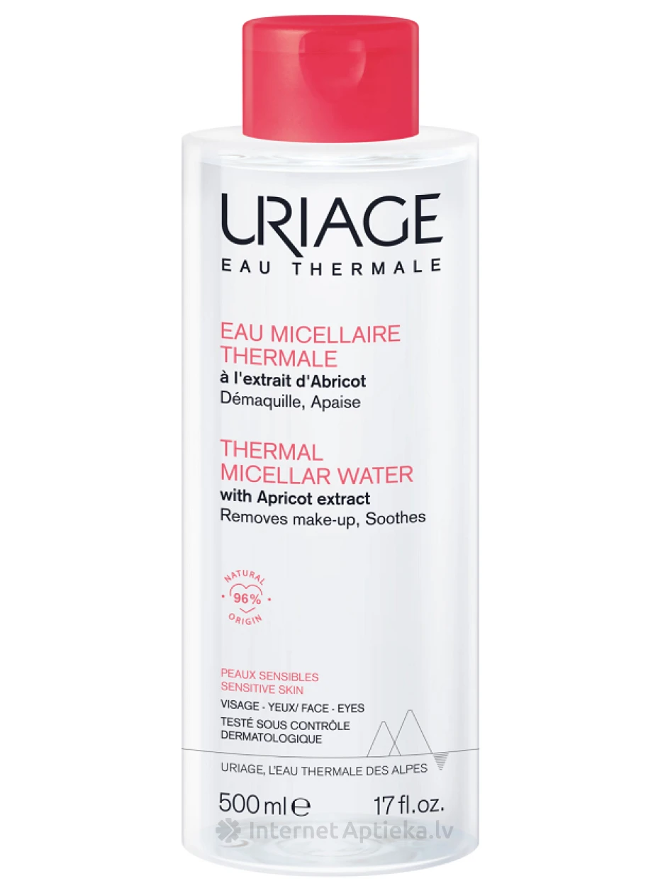 URIAGE Мицеллярная вода для чувствительной кожи, 500 мл | internetaptieka.lv