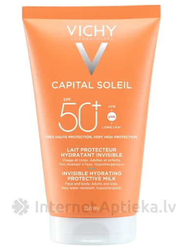 VICHY CAPITAL SOLEIL näo- ja kehapiim SPF50+, 150 ml | internetaptieka.lv