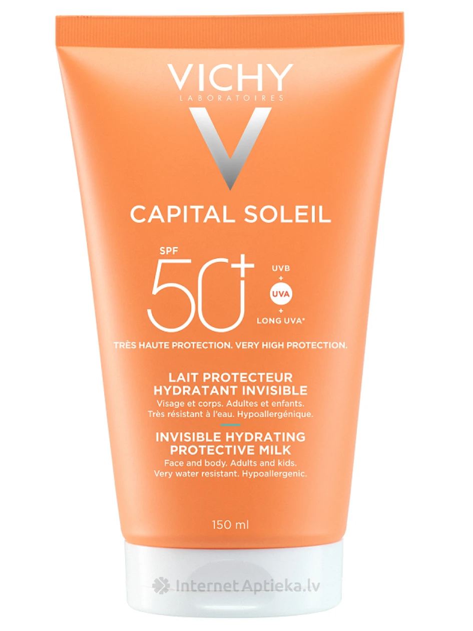 VICHY CAPITAL SOLEIL näo- ja kehapiim SPF50+, 150 ml | internetaptieka.lv