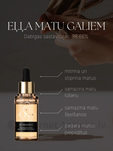 ONE:ZERO õli juukseotstele, 30 ml | internetaptieka.lv