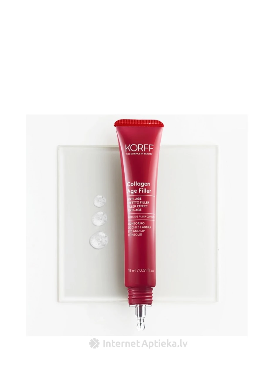 KORFF COLLAGEN AGE FILLER pretnovecošanās līdzeklis acu un lūpu kontūrai, 15 ml | internetaptieka.lv