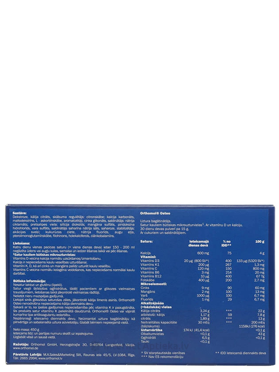 Orthomol Osteo, 30 пакетика | internetaptieka.lv