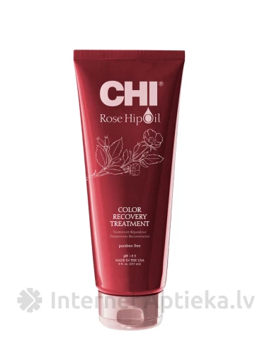 CHI Rose Hip Oil Color Recovery Treatment Atjaunojoša maska, 237 ml | internetaptieka.lv