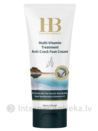 H&B Multivitamīnu krēms kājām saplaisājušai pēdu ādai, 100 ml | internetaptieka.lv