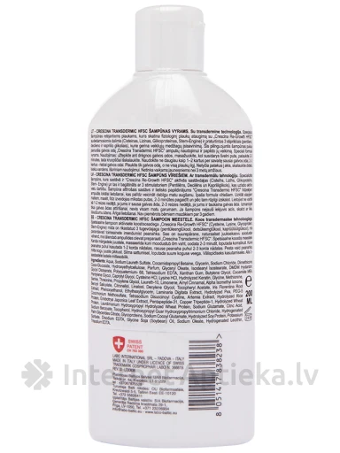 Crescina Transdermic HFSC šampūns vīriešiem, 200 ml | internetaptieka.lv