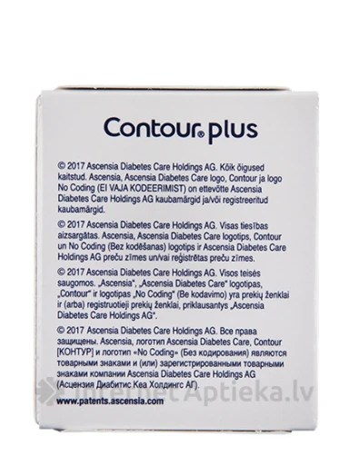 Contour Plus Тест-полоски, 50 шт. | internetaptieka.lv