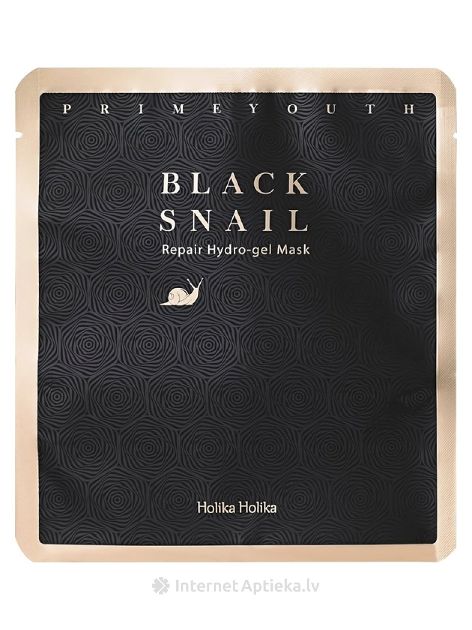 Holika Holika Prime Youth Black Snail Repair Hidrogela sejas maska | internetaptieka.lv