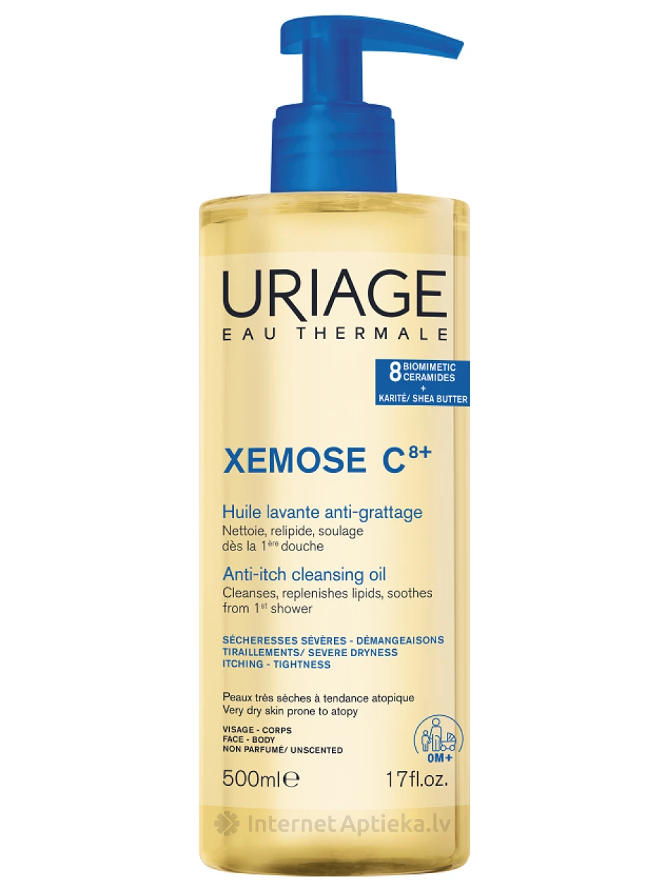 URIAGE Xemose C8+ eļļas mazgāšanās līdzeklis, 500 ml | internetaptieka.lv