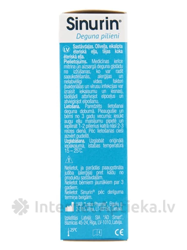 Sinurin капли в нос, 10 мл | internetaptieka.lv
