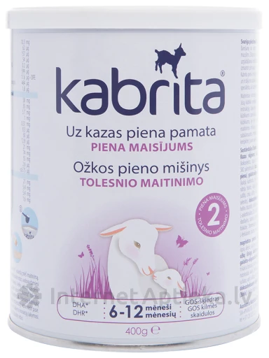 Piimasegu Kabrita®2 kitsepiimast paremaks seedimiseks, alates 6 kuust, 400 g | internetaptieka.lv