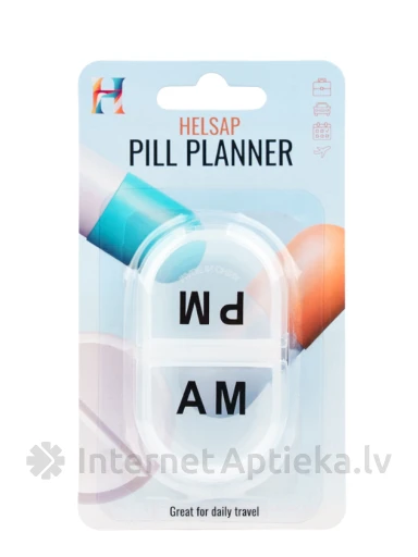 HELSAP Divdaļīga zāļu kastīte, 1gb. | internetaptieka.lv