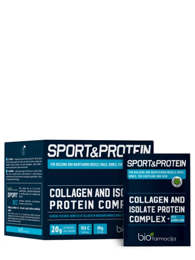 Biofarmacija BIO Sport&Protein pulber, 28 pakki | internetaptieka.lv