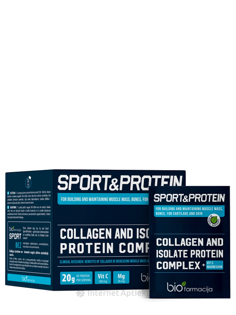 Biofarmacija BIO Sport&Protein pulveris, 28 paciņas | internetaptieka.lv