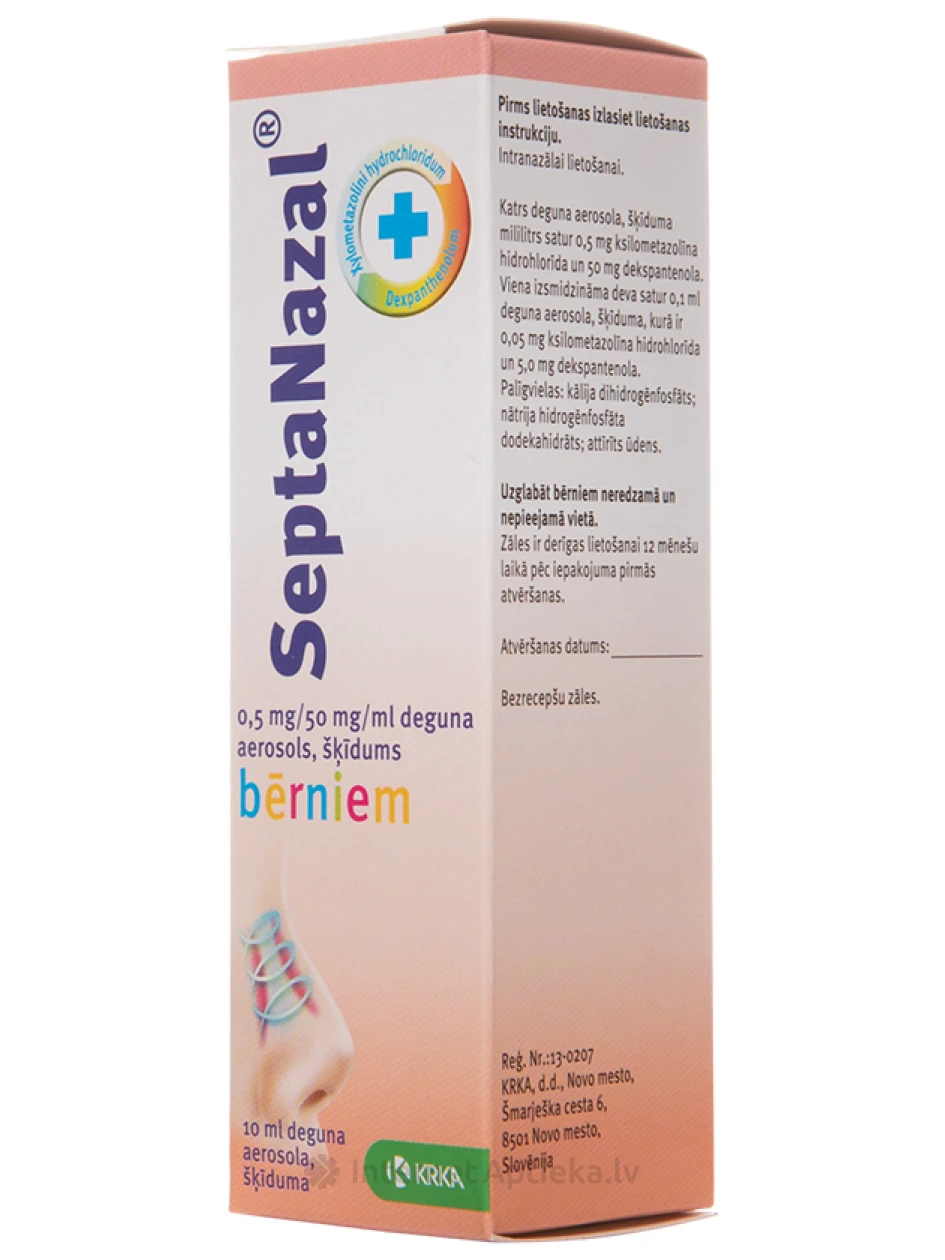 Septanazal ninasprei lastele, 10 ml | internetaptieka.lv