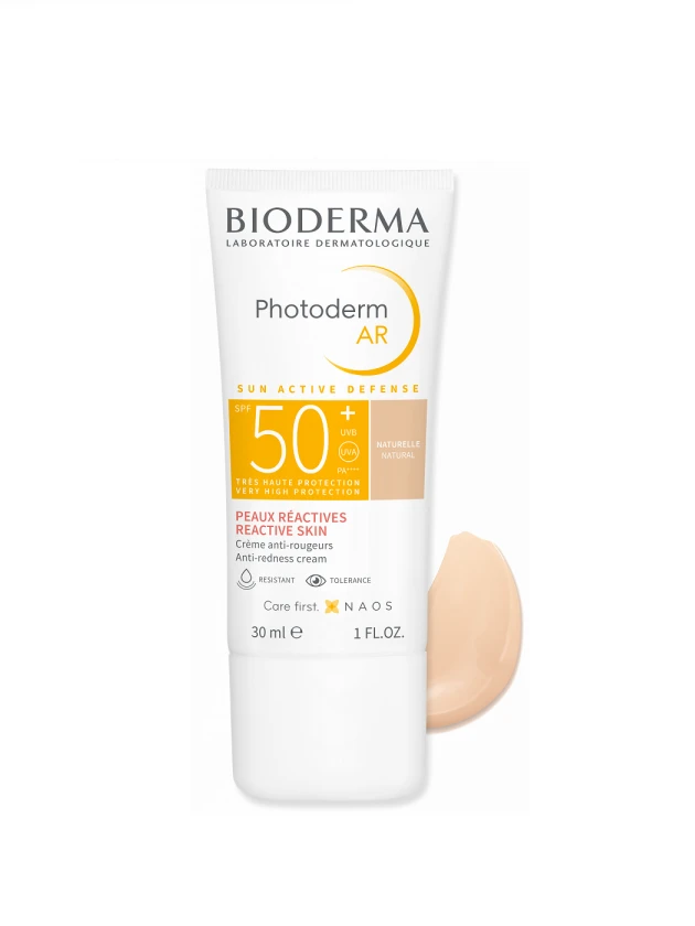 BIODERMA Photoderm AR SPF50+ Natural saules aizsargkrēms jutīgai ādai, 30ml