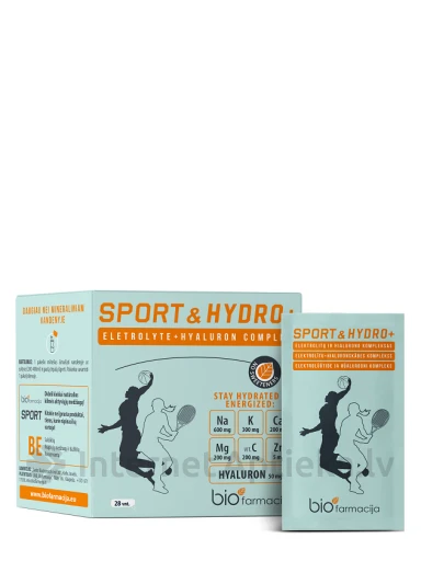 Biofarmacija BIO Sport&Hydro+ pulber, 28 pakki | internetaptieka.lv