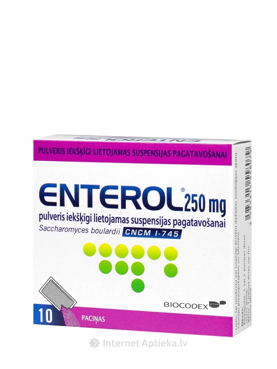 Enteroli pulber 250 mg, 10 pakki | internetaptieka.lv