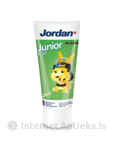 JORDAN Junior zobu pasta 6-12 gadi, 50 ml | internetaptieka.lv