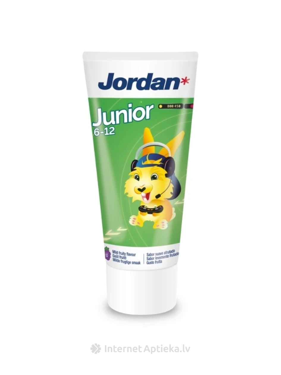 JORDAN Junior zobu pasta 6-12 gadi, 50 ml | internetaptieka.lv