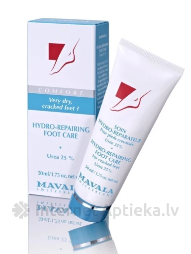 MAVALA увлажняющий регенерирующий крем для ног с UREA 25%, 50 мл | internetaptieka.lv