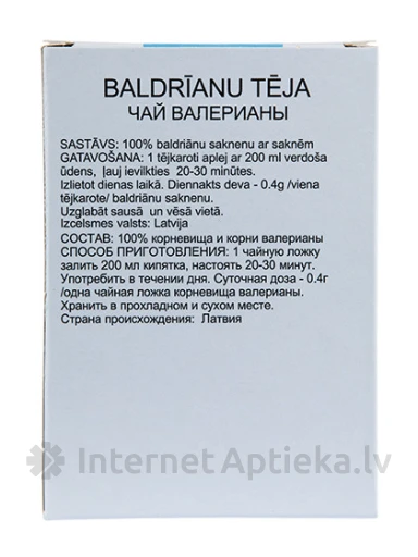 Dunduri Чай Валерианы, 30 г | internetaptieka.lv