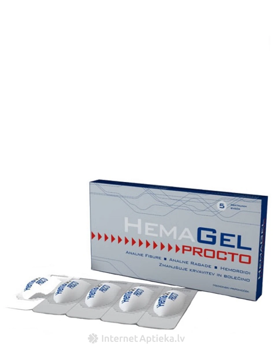 Hemagel PROCTO, 5 суппозиториев | internetaptieka.lv