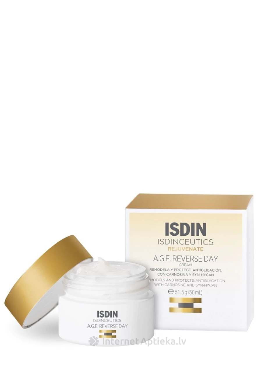 ISDIN ISDINCEUTICS A.G.E REVERSE dienas krēms pret grumbām, 50 ml | internetaptieka.lv