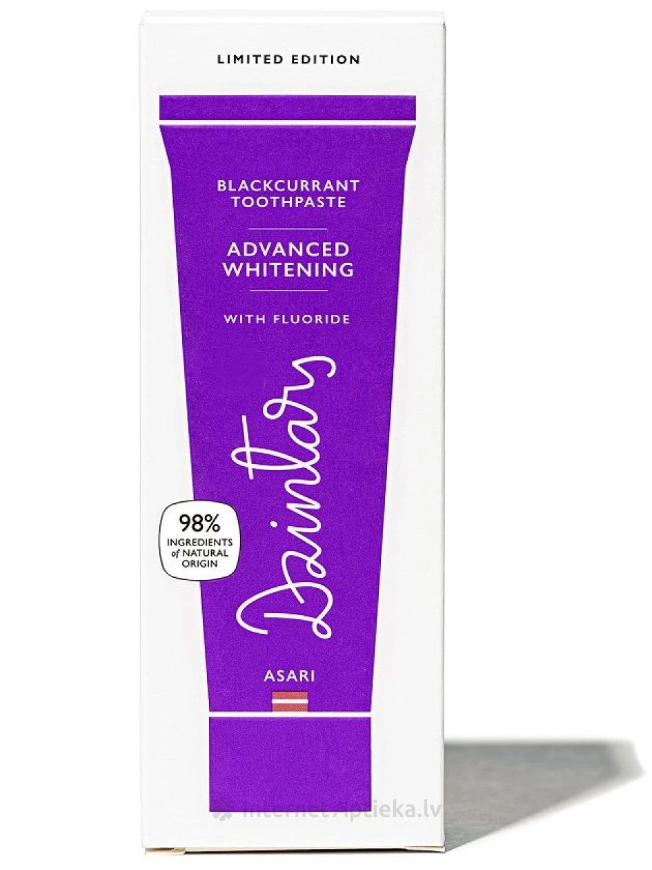 Dzintars Upeņu zobu pasta Asari, 75 ml | internetaptieka.lv