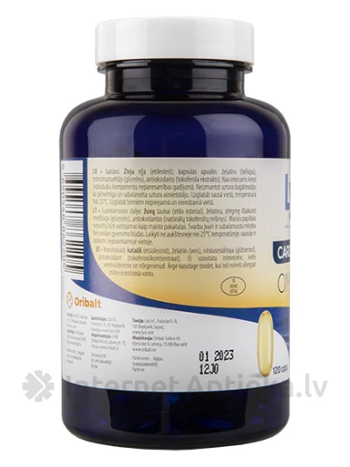 Lysi Cardio Forte zivju eļļa, 120 kapsulas | internetaptieka.lv