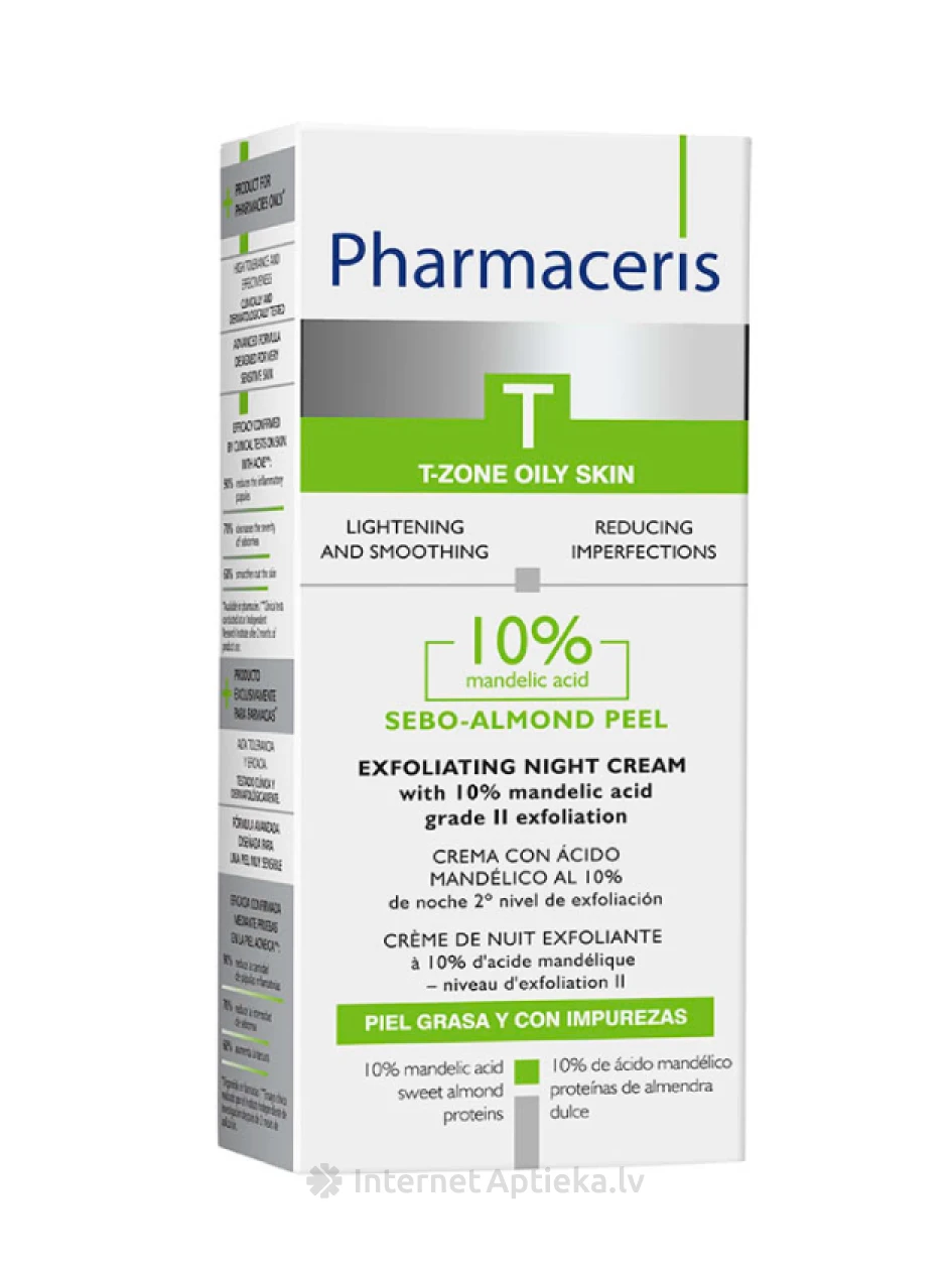 Pharmaceris T Sebo-Almond Peel 10% nakts krēms, 50 ml | internetaptieka.lv