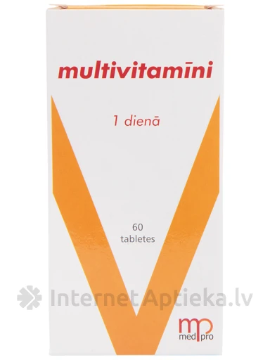 Medpro Multivitamīni, 60 tabletes | internetaptieka.lv