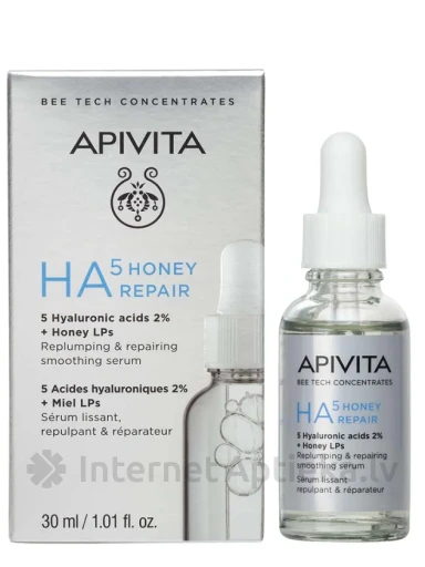 APIVITA HA5 atstatanti serumas su medumi, 30 ml | internetaptieka.lv
