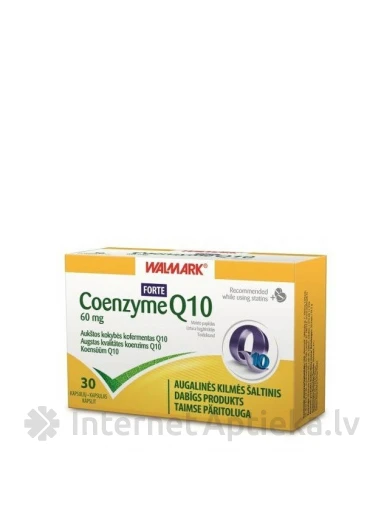 Walmark koensüüm Q10 60 mg, 30 kapslit | internetaptieka.lv