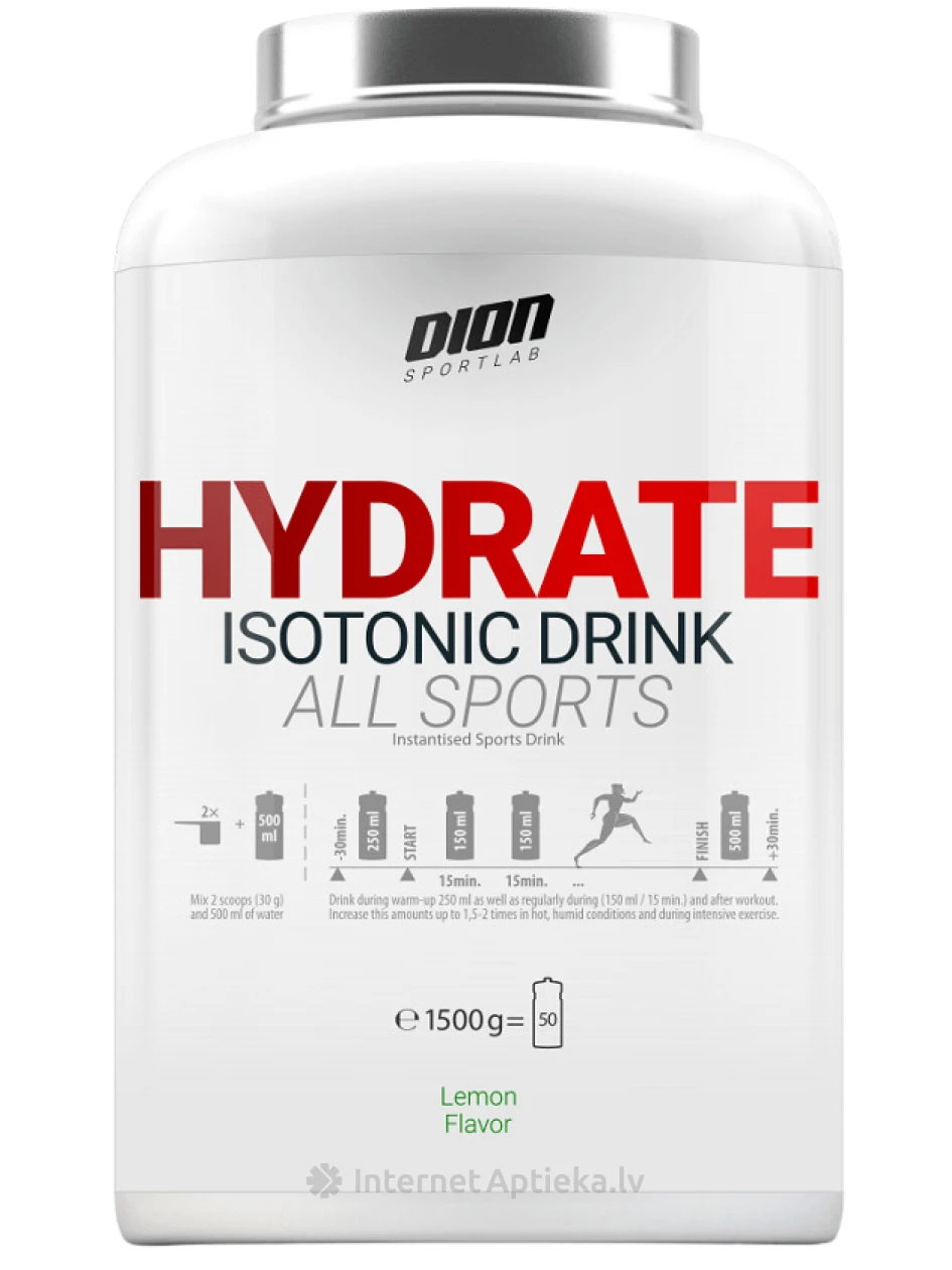 Dion Sportlab Hydrate all-sports со вкусом лимона, 1500 г | internetaptieka.lv