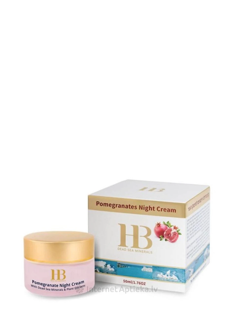 H&B Barojošs nakts krēms uz granātābola bāzes, 50 ml | internetaptieka.lv