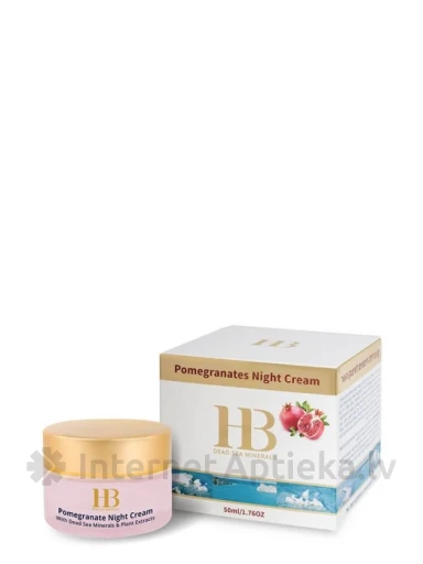 H&B Barojošs nakts krēms uz granātābola bāzes, 50 ml | internetaptieka.lv