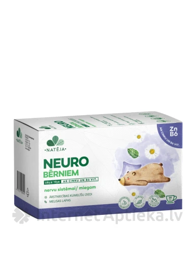 Natēja Neuro bērniem ar Zn un B6 1.5 g, 20 paciņas | internetaptieka.lv
