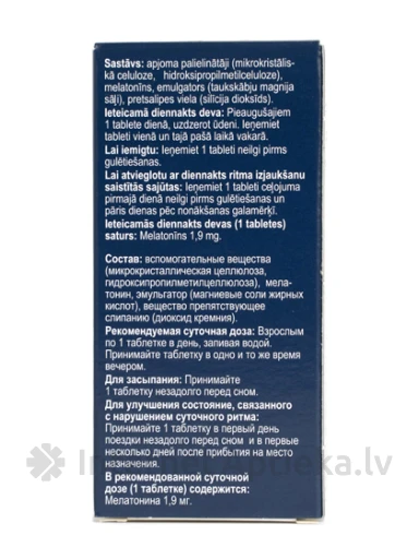 Unital Long Night 1.9mg, 30 tabletes | internetaptieka.lv