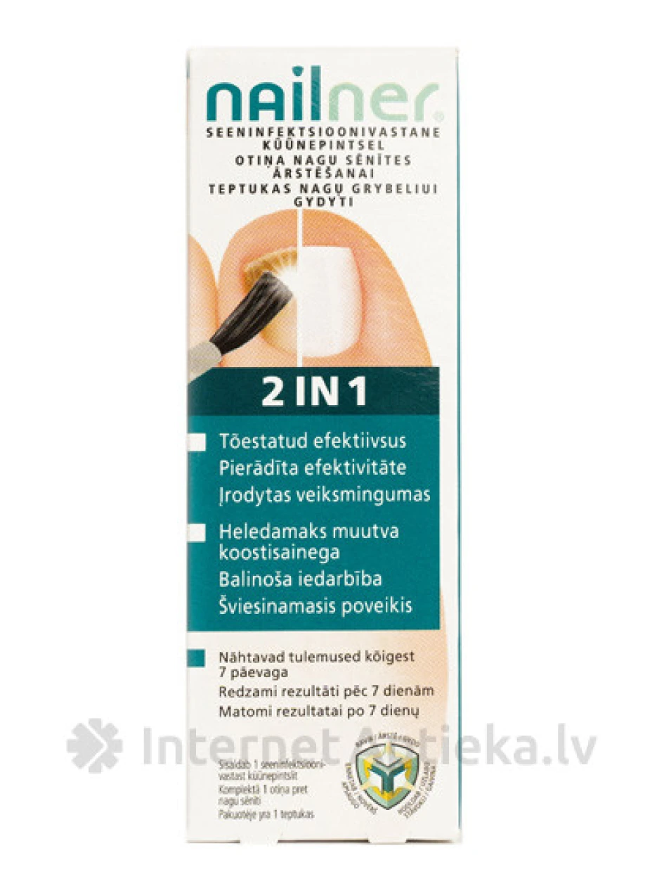 NailNer Brush nagu pretsēnīšu laka 300 reizēm, 5 ml | internetaptieka.lv
