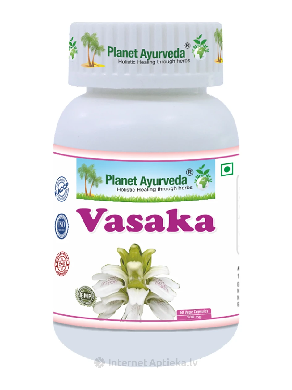 Planet Ayurveda® Vasaka, 60 kapsulas | internetaptieka.lv