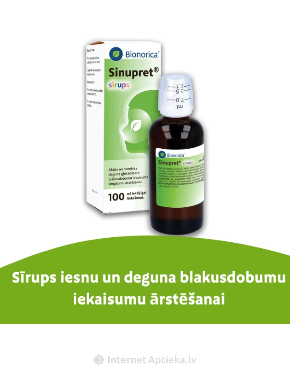 Sinupret sirupas, 100 ml | internetaptieka.lv