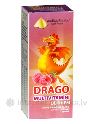 Veselības Piramīda Drago multivitamīni bērniem, 150 ml | internetaptieka.lv