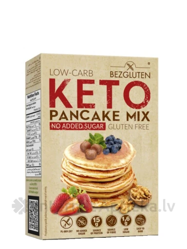 Gluteenivaba KETO madala süsivesikusisaldusega pannkoogijahu, 150 g | internetaptieka.lv